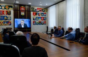 Депутаты Законодательного Собрания слушают прямую линию губернатора Челябинской области Алексея Текслера с жителями региона